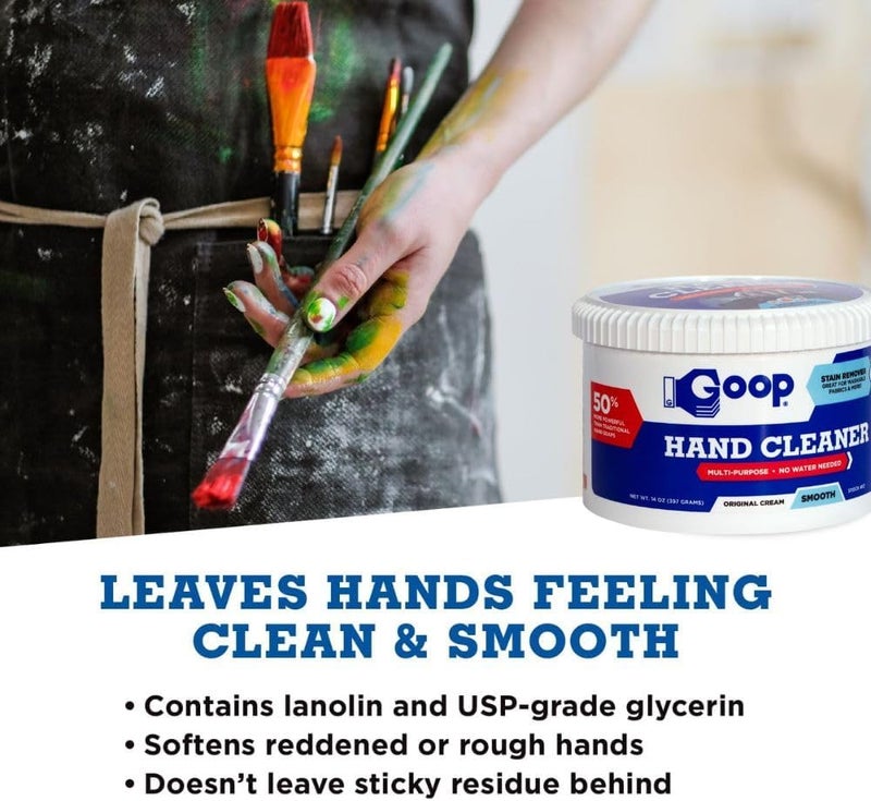 Goop Multi-Purpose Hand Cleaner - 14 oz Original Cream for Stain Removal - Image 4